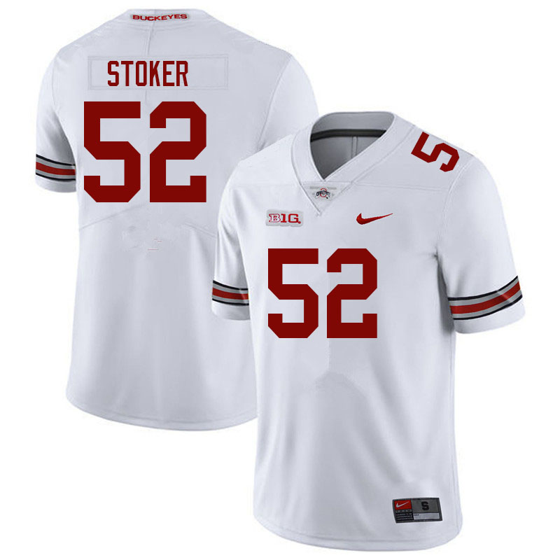 Ohio State Buckeyes #52 Jay Stoker College Football Jerseys Sale-White